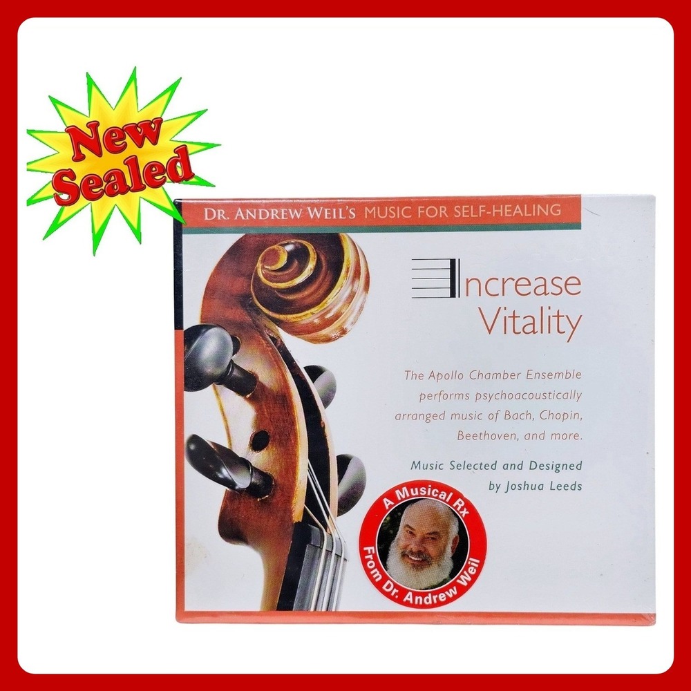 Increase Vitality Dr. Andrew Weil Music For Self-Healing CD‎ Apollo Ensemble NEW